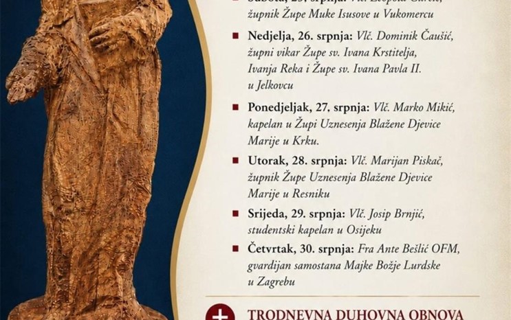 Proslava župne svetkovine bl. Augustina Kažotića na zagrebačkoj Peščenici
